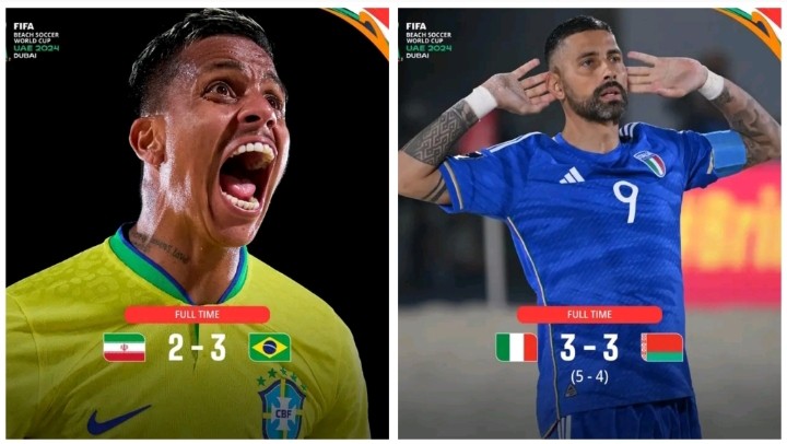 फिफा बिच विश्वकप: ब्राजील र इटाली फाइनलमा भिड्ने