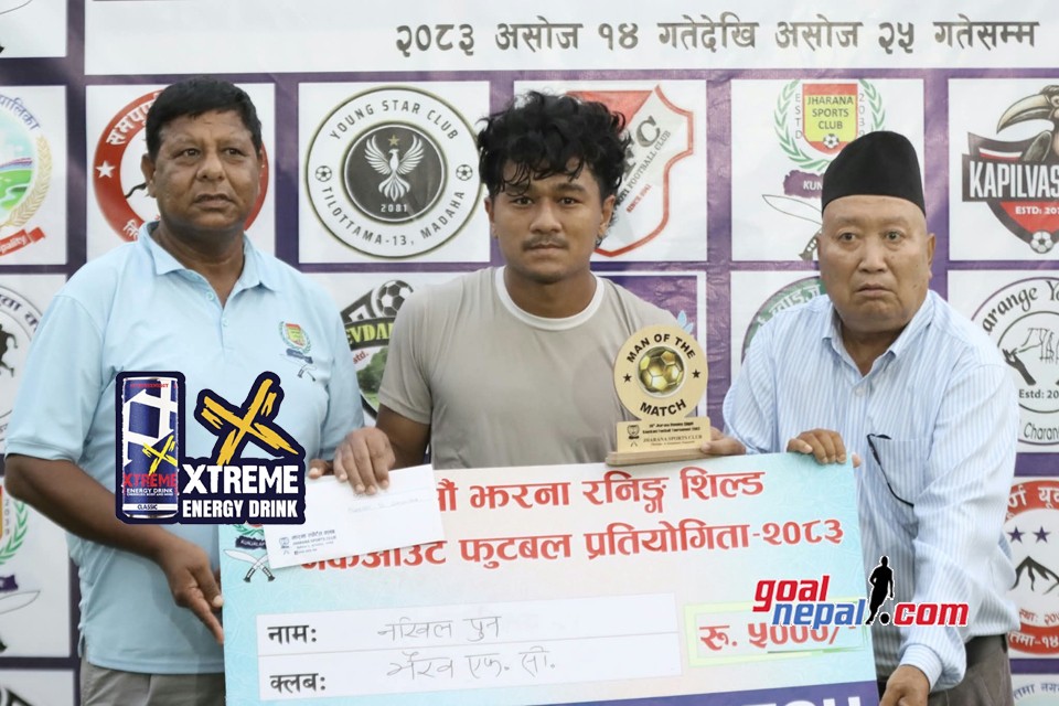 निखिलको निर्णायक गोलमा भैरव स्पोर्ट्स क्लब विजयी